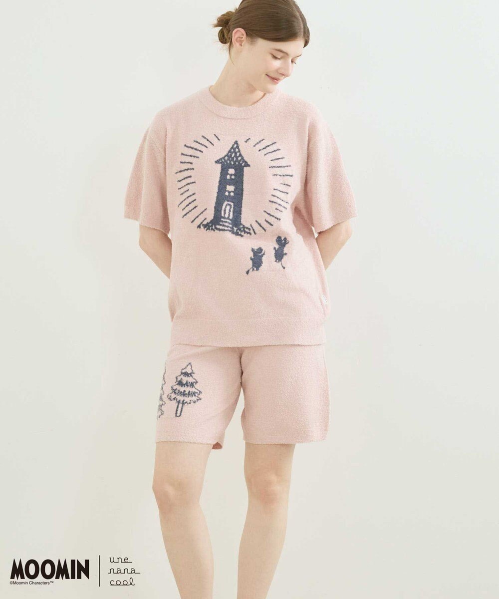 une nana cool 【ムーミン】なめらかふわふわプルオーバー&ハーフパンツセット 