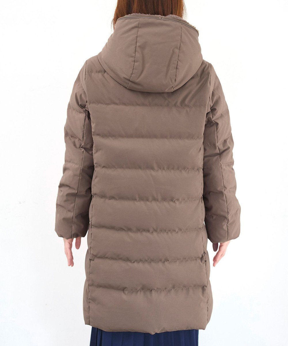 Tiaclasse フード裏エコファーダウンコート 