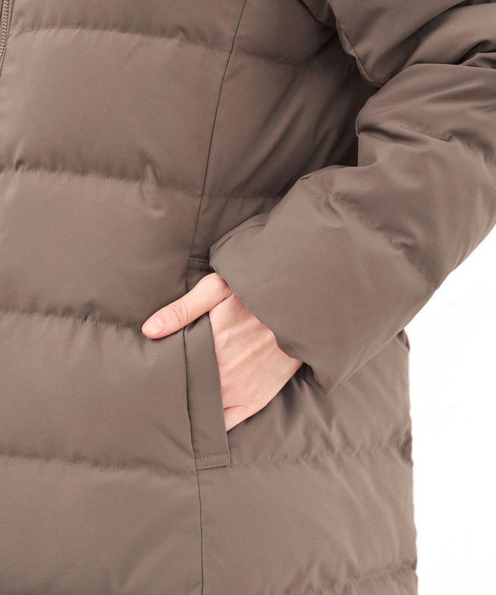 Tiaclasse フード裏エコファーダウンコート 