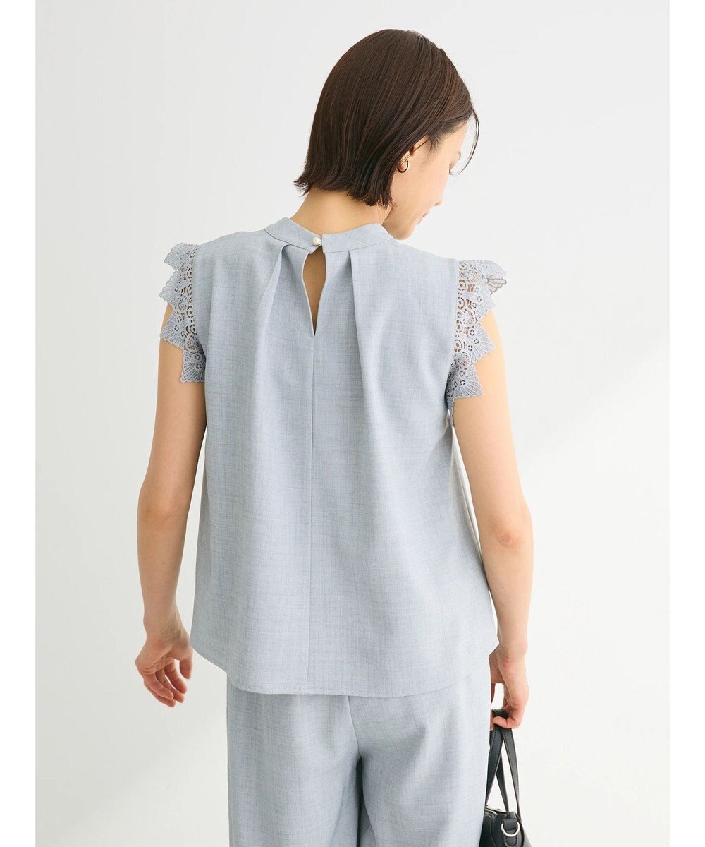 Green Parks ・ＥＬＥＮＣＡＲＥ　ＤＵＥ　リネンライクレースブラウス 