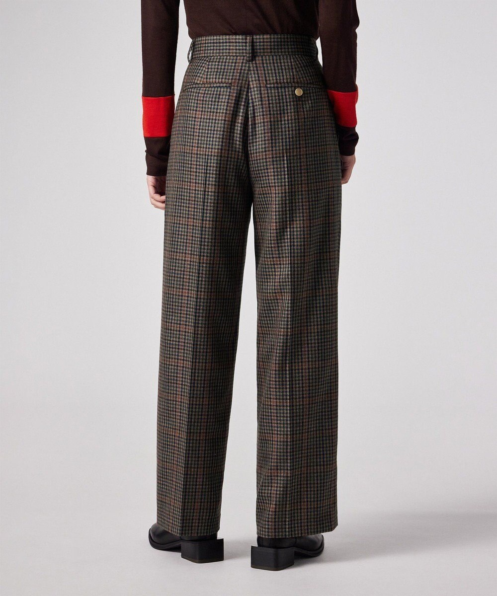 Paul Smith クラシックガンクラブチェック ワイドタックパンツ 