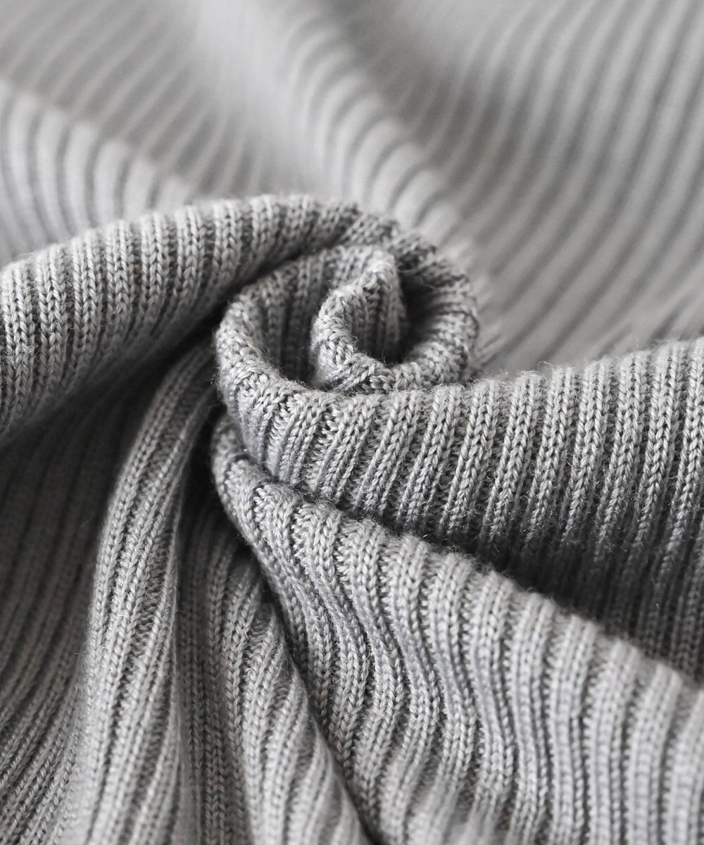 muuc 〈洗えるニット〉〈肌に優しいニット〉〈カシミヤ×シルク×ウール〉〈通年着られるニット〉リブ編みタートルネックニットプルオーバー 