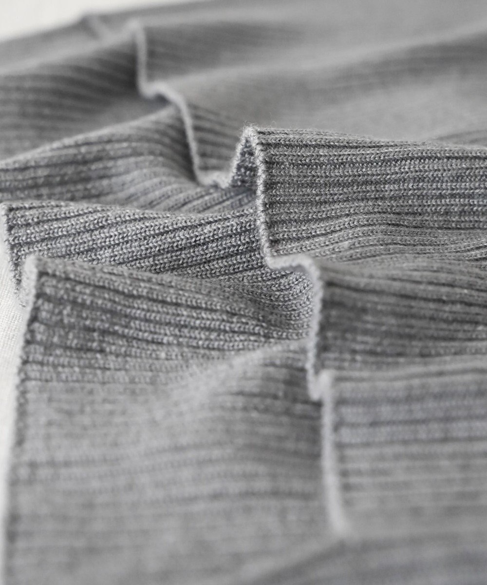 muuc 〈洗えるニット〉〈肌に優しいニット〉〈カシミヤ×シルク×ウール〉〈通年着られるニット〉リブ編みタートルネックニットプルオーバー 