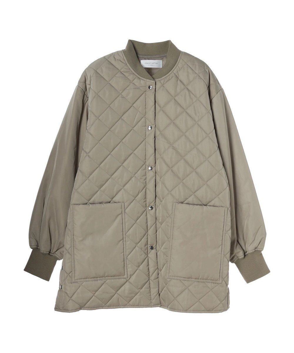 Green Parks 撥水加工　中綿キルトミドル丈コート 