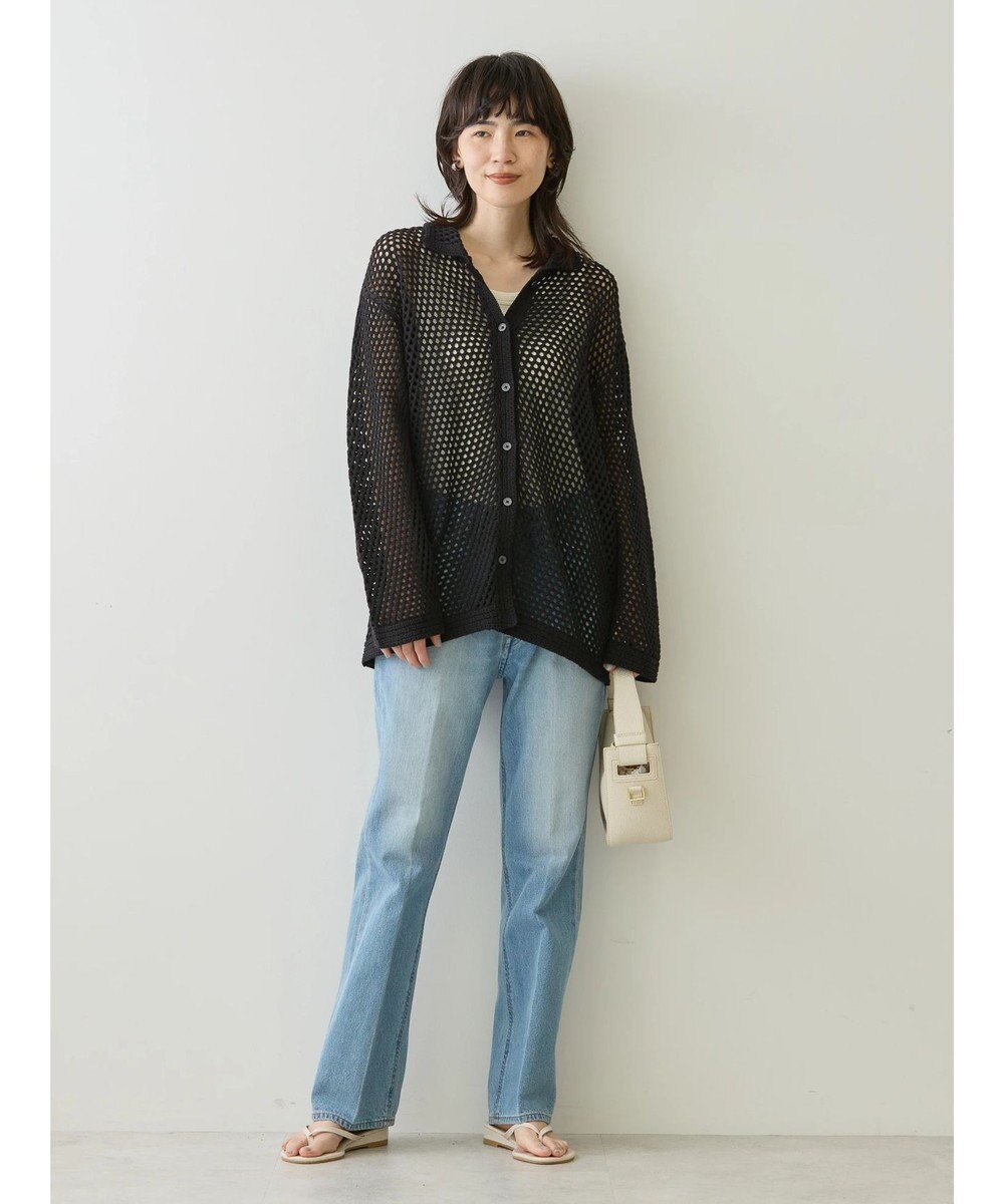 AMERICAN HOLIC 透かし編みニットカーディガン 