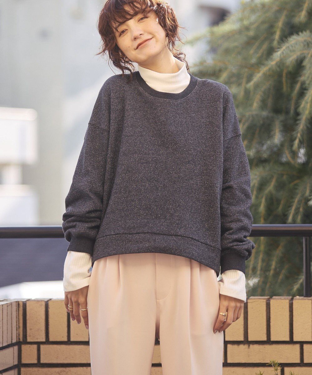 AMERICAN HOLIC ラメ裏起毛スウェット 