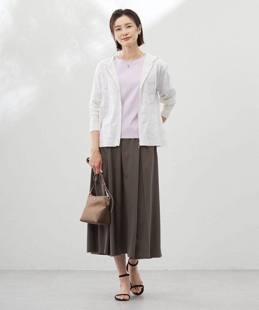 J.PRESS LADIES 【洗える】シアーライトパーカー 