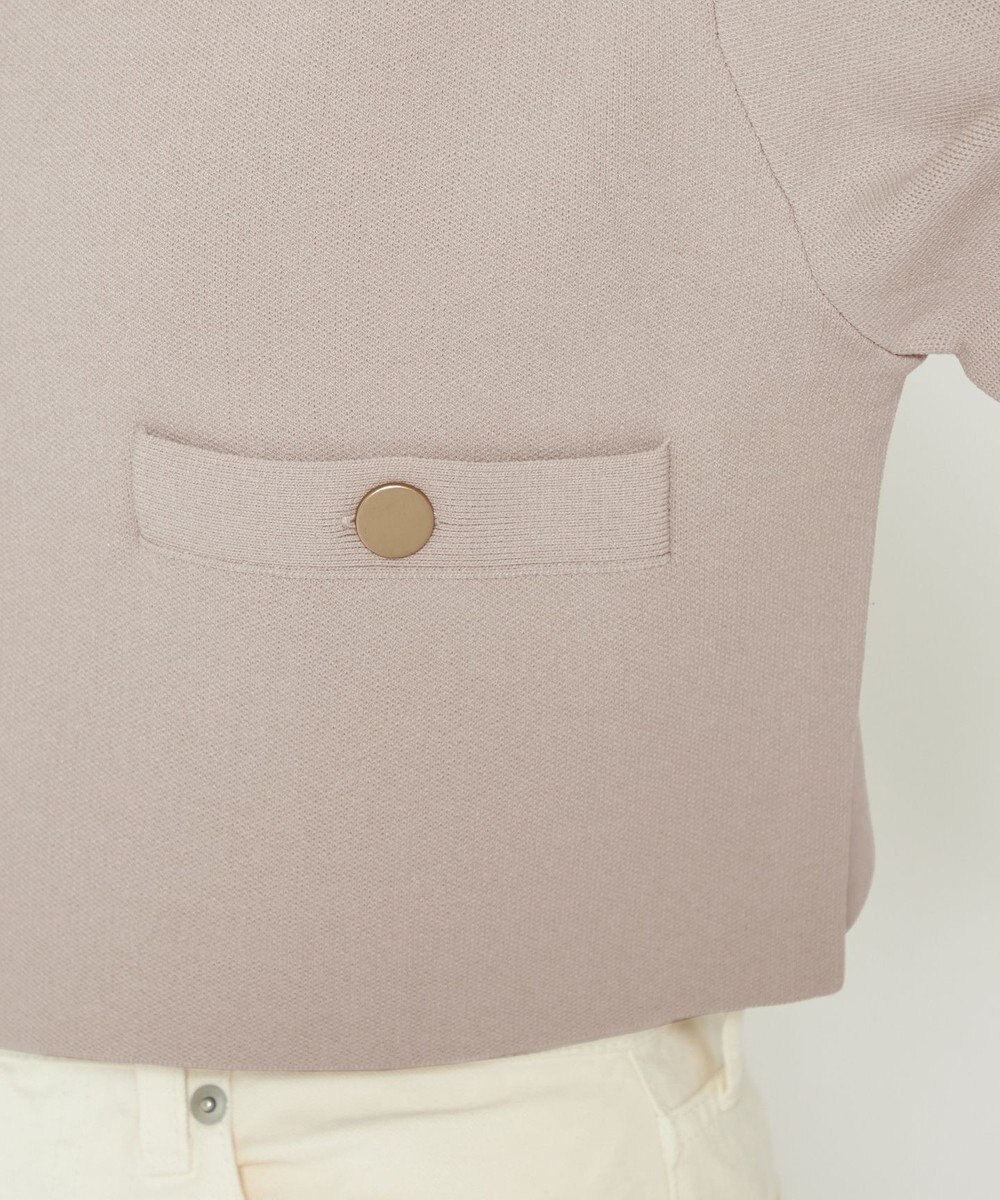 uncrave 【手洗い可】ヴィスコースナイロン ジャガード ニットジャケット（uncrave STANDARD） 