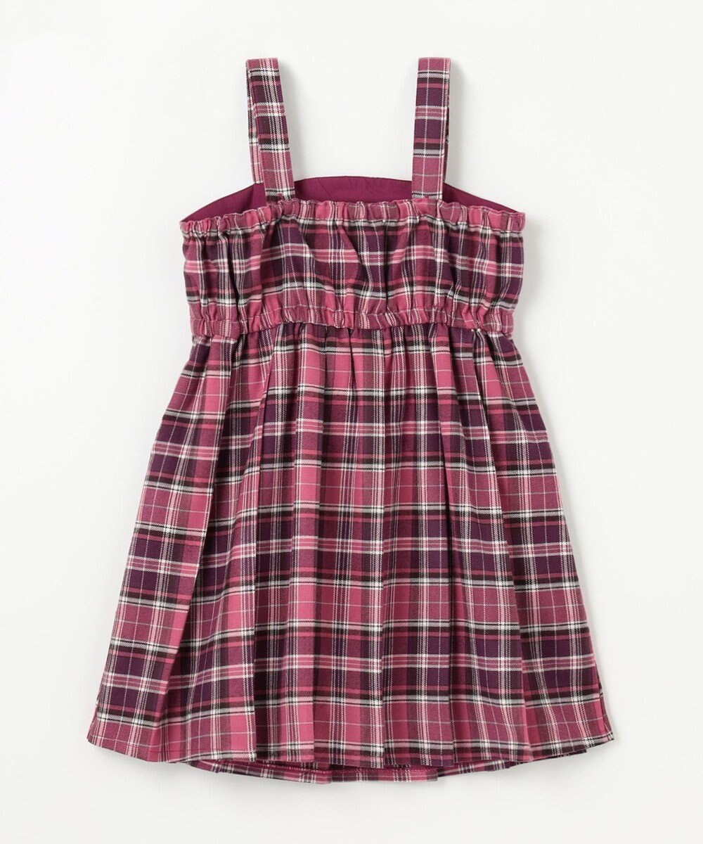 ANY KIDS チェックプリーツジャンパースカート 