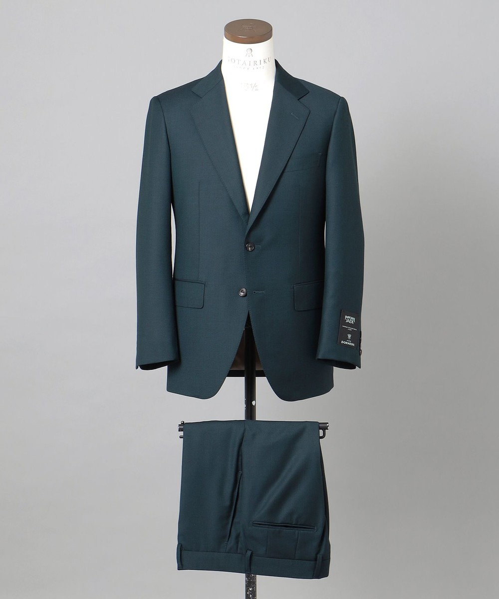 GOTAIRIKU GOLD LABEL/WEB&一部店舗限定【DORMEUIL/ドーメル】インペリアルジェイド 通年スーツ(グリーン) ダークグリーン系8