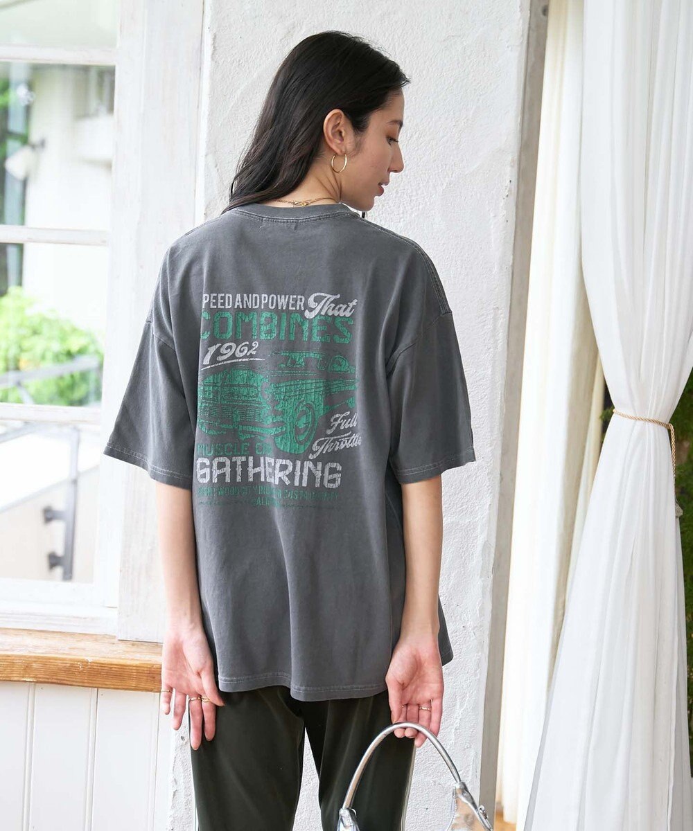 WEGO 【新色追加/ユニセックス着用アイテム/手洗い可/SMLサイズ展開】ピグメントグラフィックT（S） 