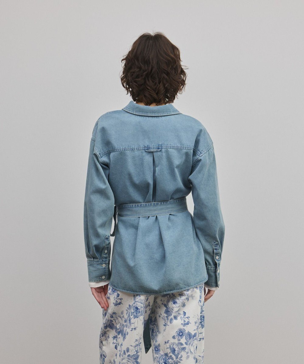 GRACE CONTINENTAL デニムボウタイシャツ 