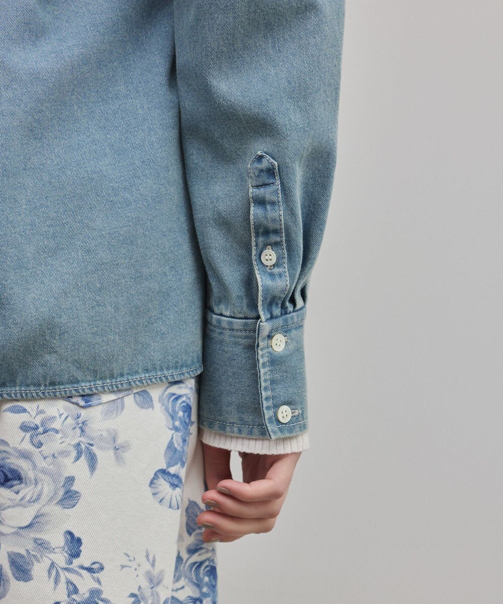 GRACE CONTINENTAL デニムボウタイシャツ 