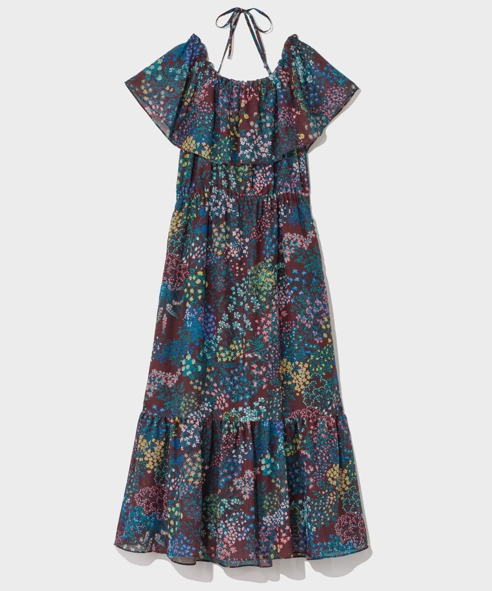 GRACE CONTINENTAL ボタニカルプリントワンピース 