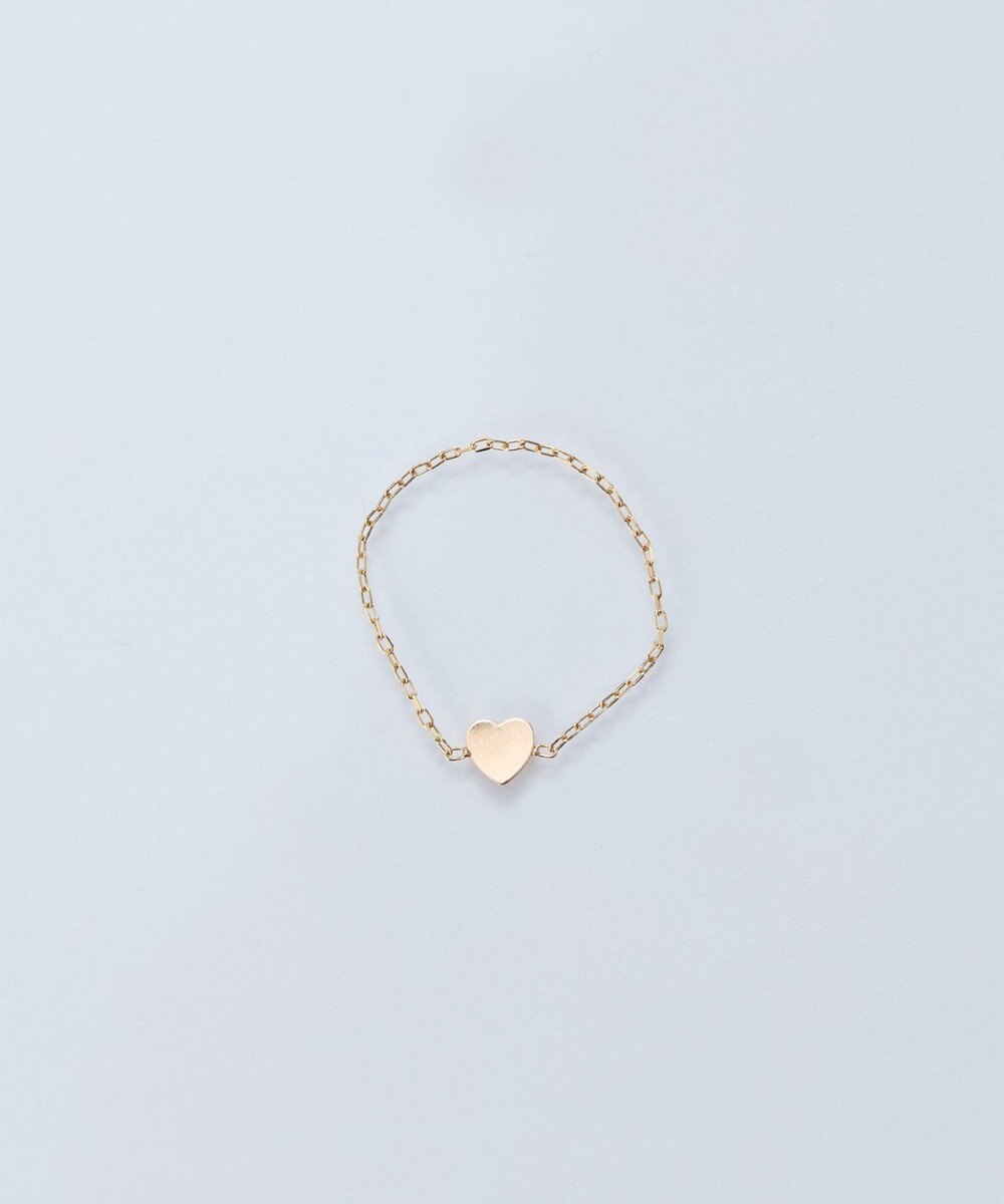 Phoebe 【K10】ハートチェーンリング　ゴールド　11号/13号　BOX付き 