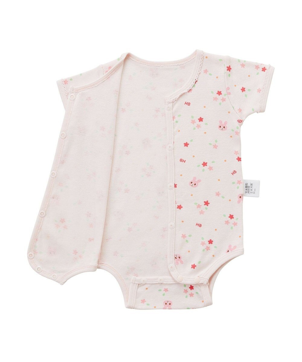 MIKI HOUSE HOT BISCUITS 【60-70cm】 半袖ボディシャツ(前開き) 