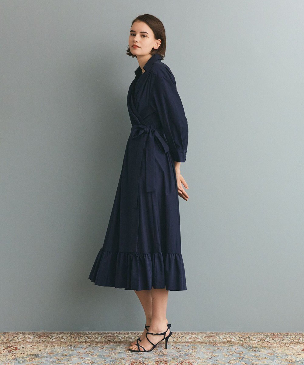 GRACE CONTINENTAL カシュクールシャツワンピース 