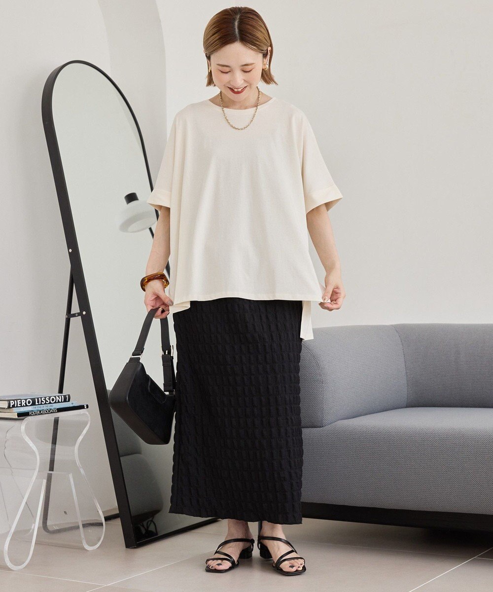 AMERICAN HOLIC 接触冷感バックタックプルオーバー 