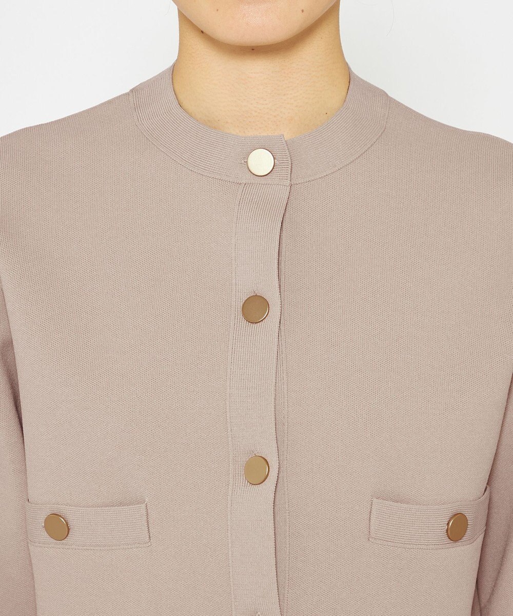 uncrave 【手洗い可】ヴィスコースナイロン ジャガード ニットジャケット（uncrave STANDARD） 