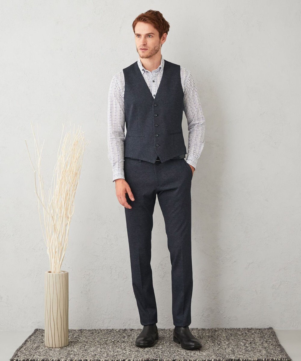 JOSEPH ABBOUD 【多機能/ストレッチ】ツィーディージャージーベスト 