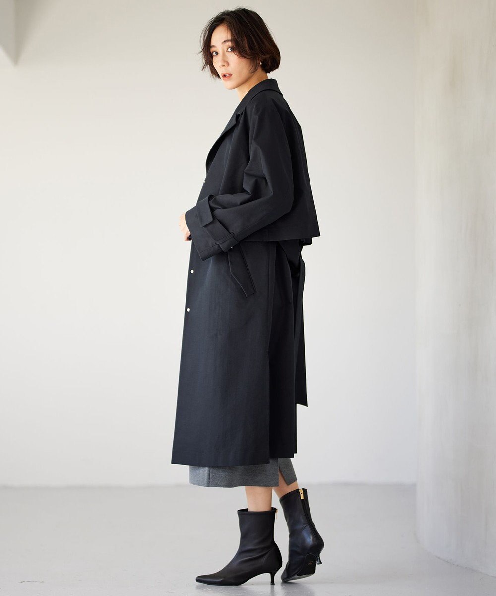 自由区 S 【洗える】4WAYトレンチ コート 