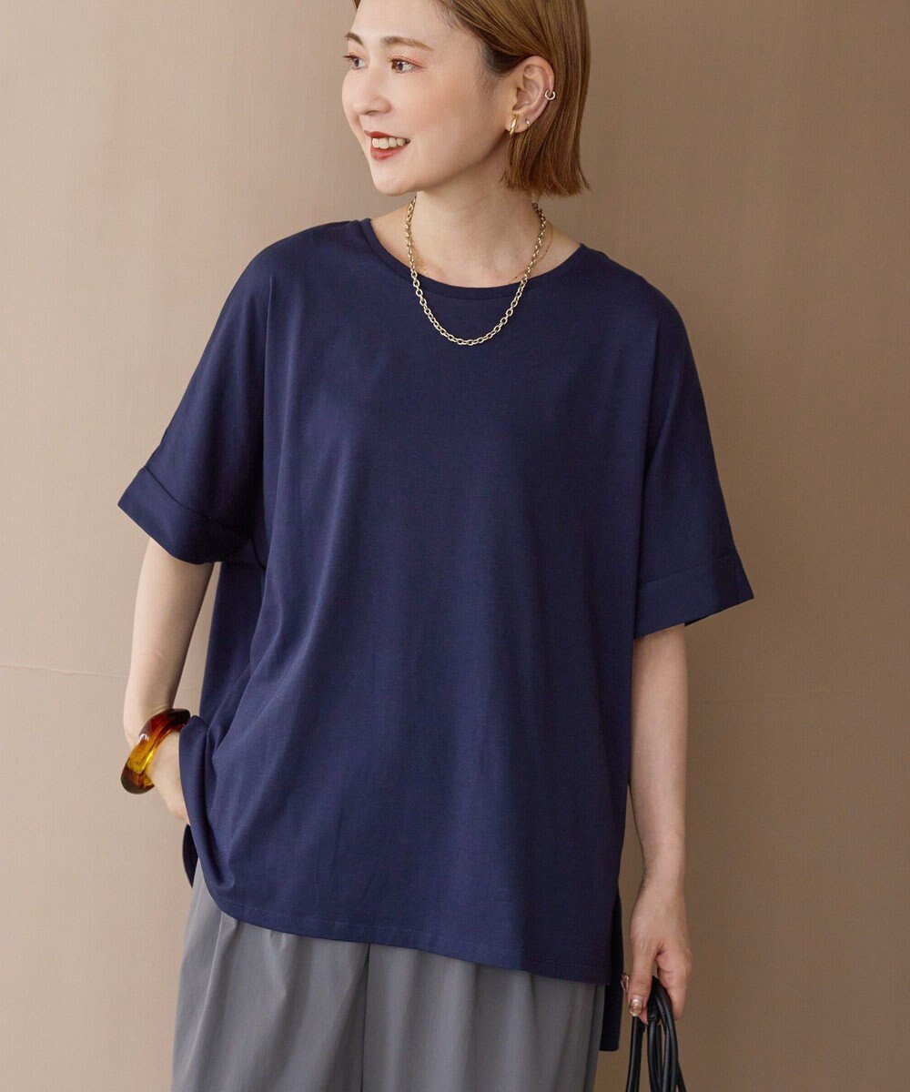 AMERICAN HOLIC 接触冷感バックタックプルオーバー 