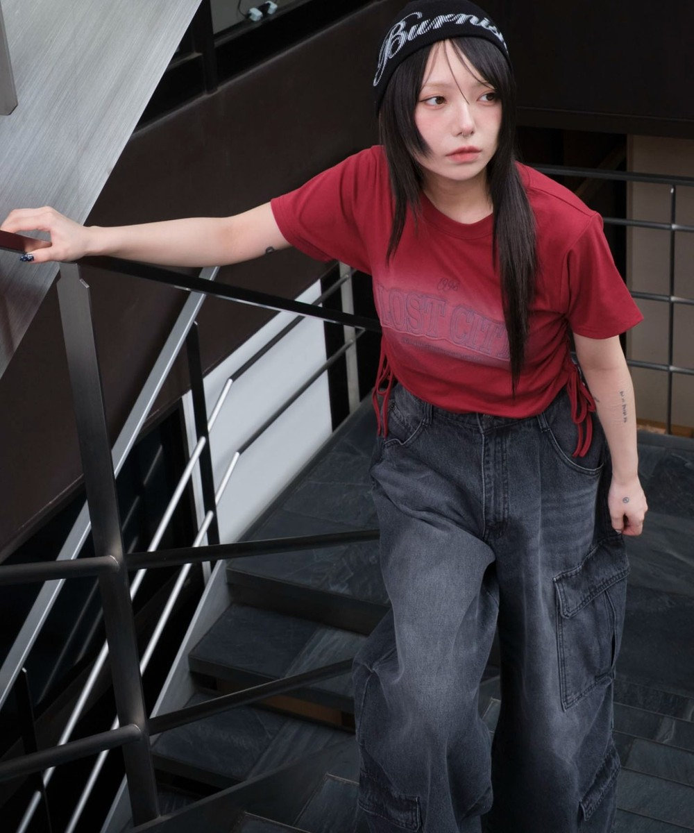 WEGO スプレーロゴドロストちびT 