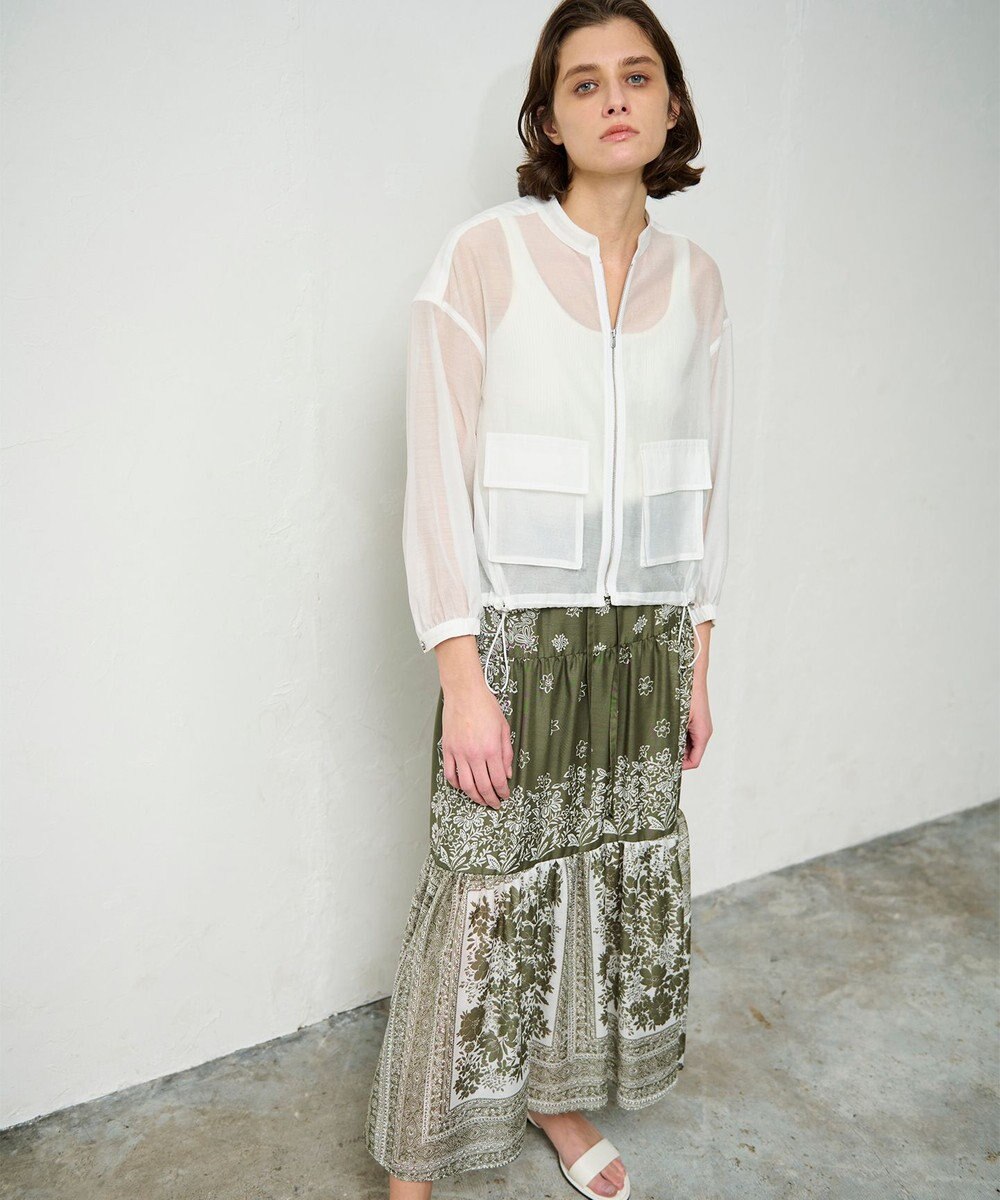 GRACE CONTINENTAL バンダナティアードスカート 