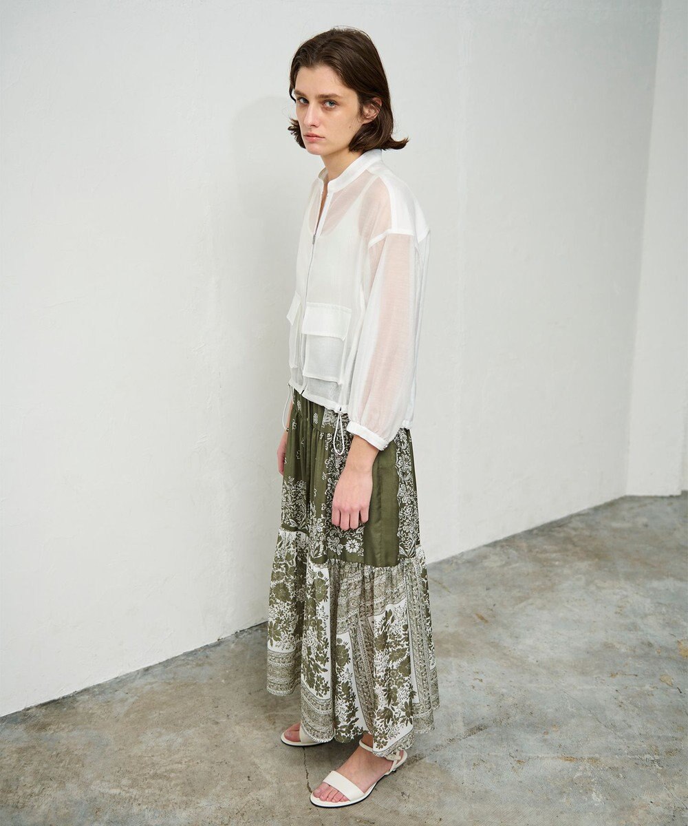 GRACE CONTINENTAL バンダナティアードスカート 