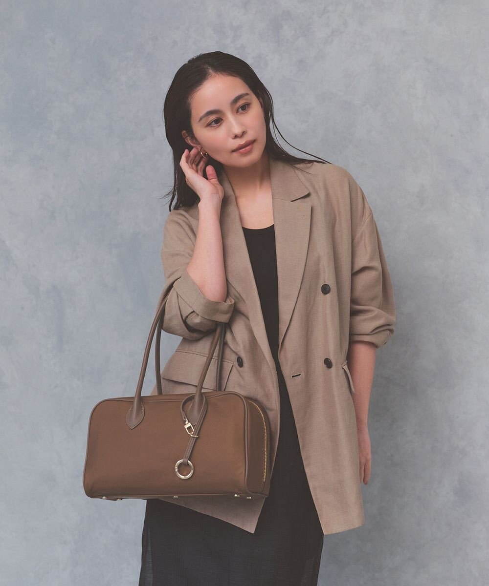 TOPKAPI 【Breath TOPKAPI】PRIM プリム ナイロン ロングハンドル ミニ ボストン トートバッグ チャーム付き 