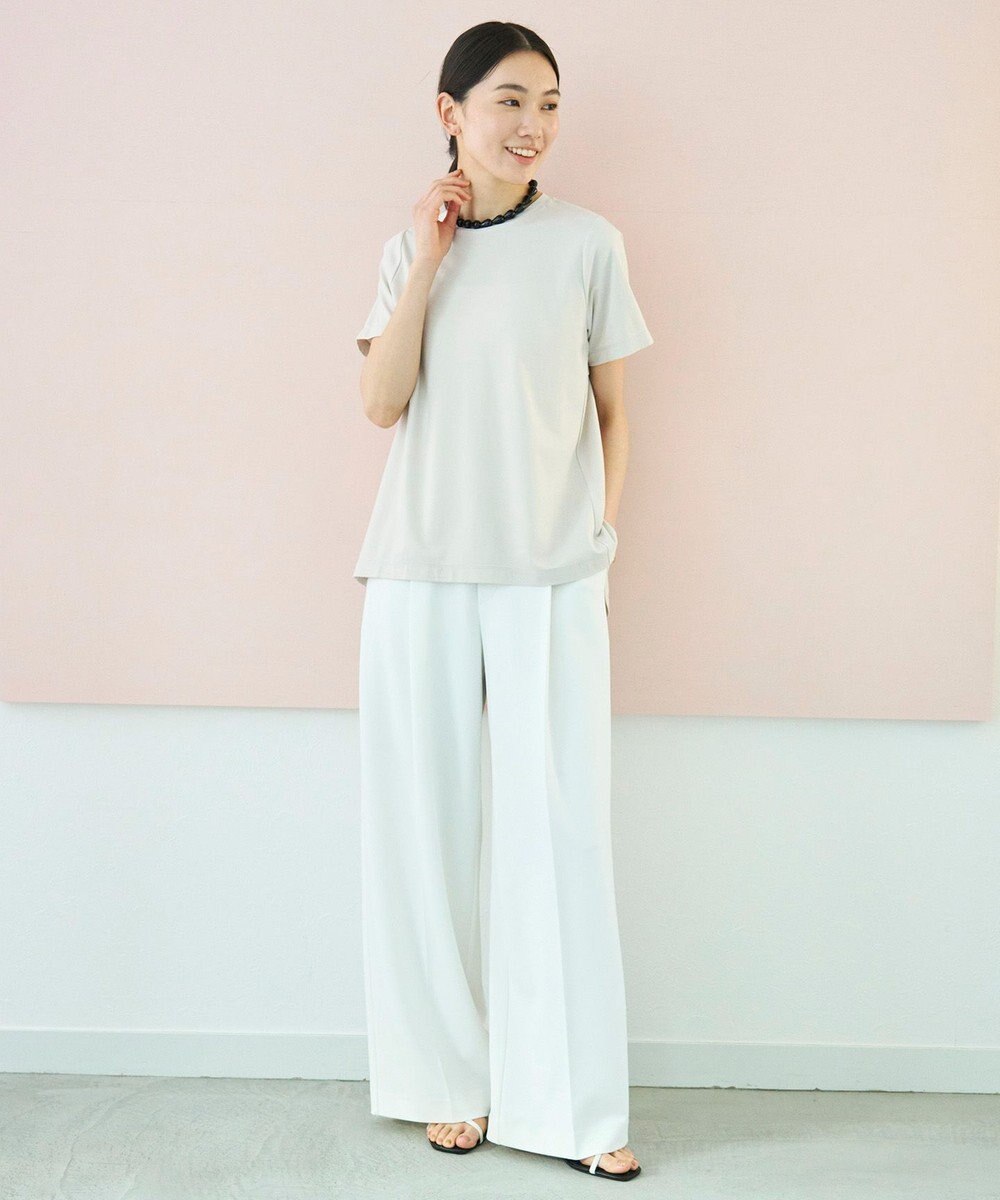 UNFILO 【11サイズ展開】 BEAUTY MOVE タックワイドパンツ 