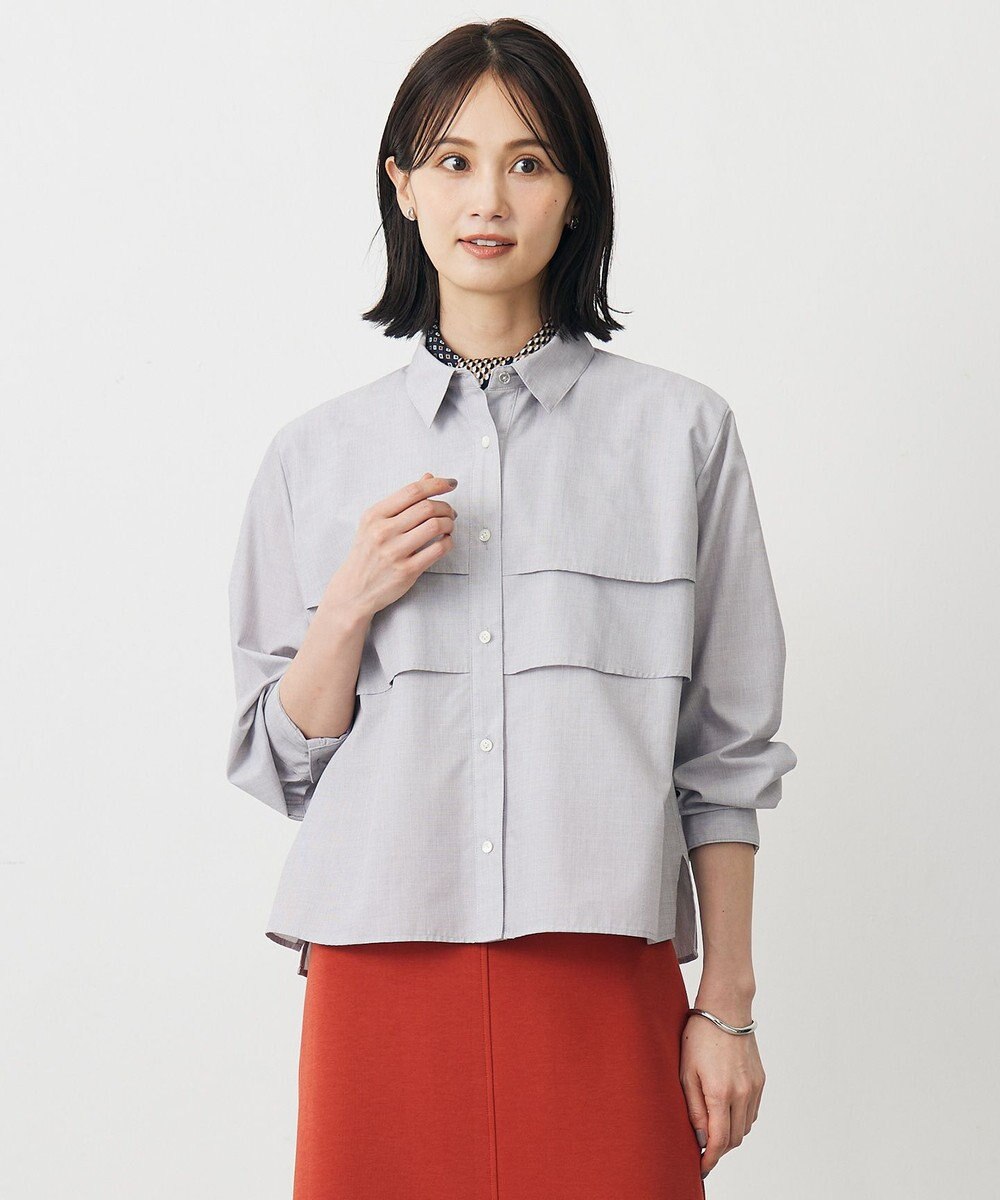 J.PRESS LADIES COTTON TEX ブラウス 