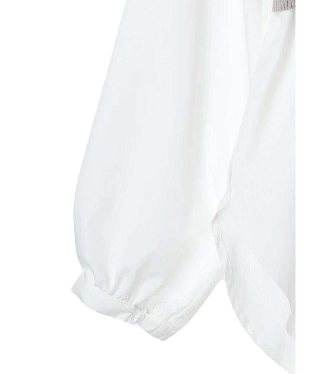 earth music&ecology ＳＥＴ２点ニットビスチェ＋ノーカラーシャツ 