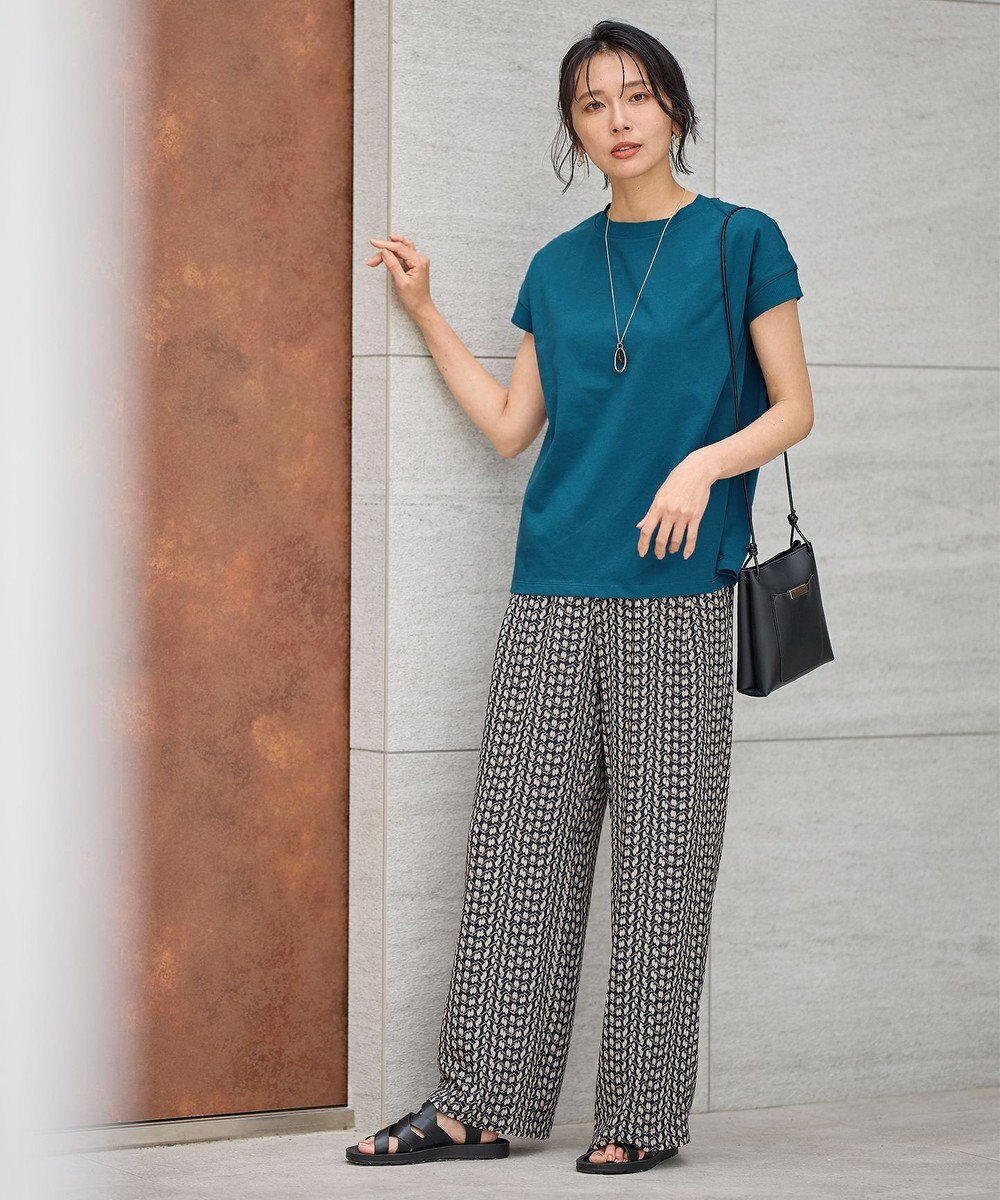 ANY ニットリブフレンチスリーブプルオーバー 