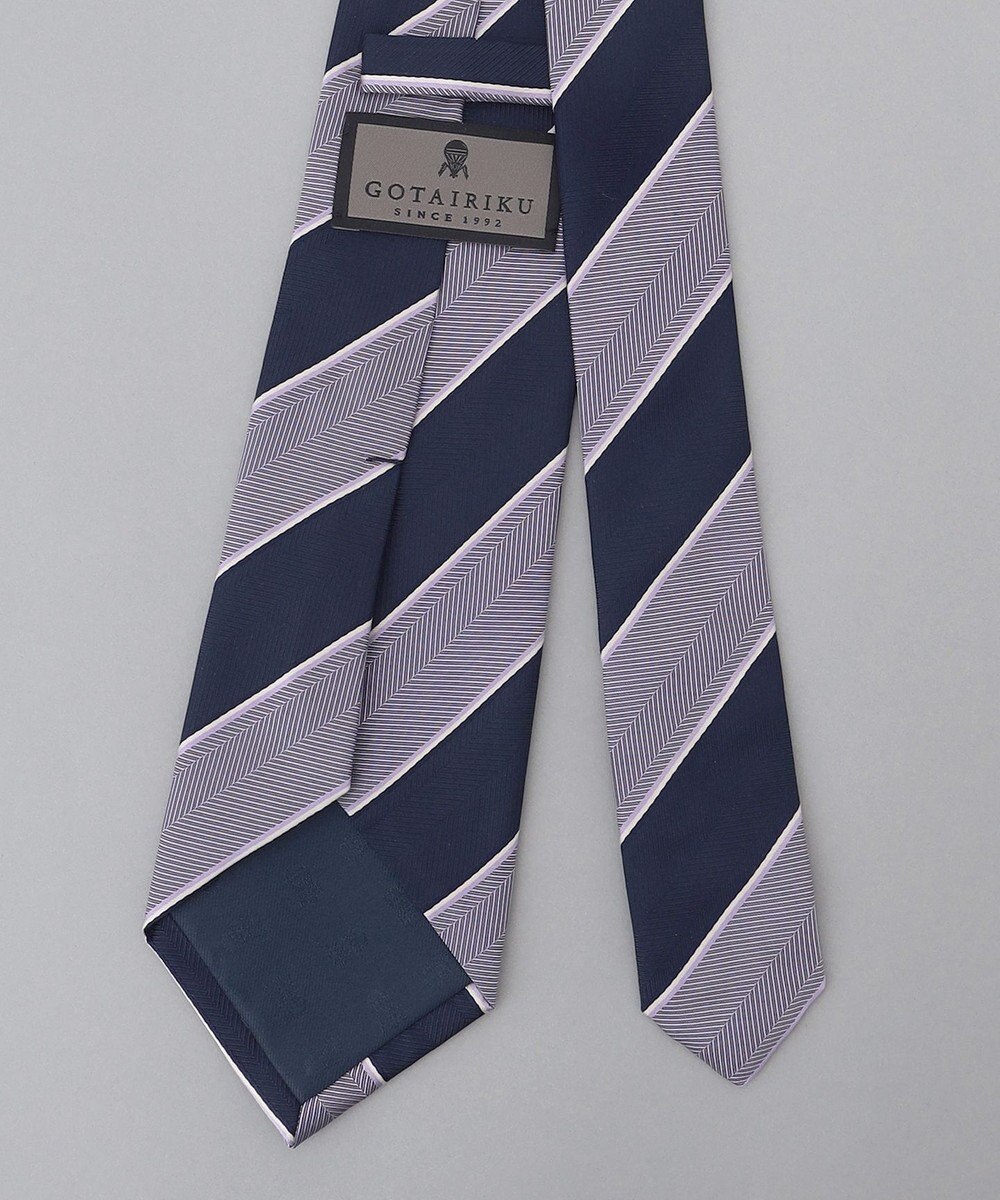 GOTAIRIKU 【日本製】西陣ネクタイ_レジメンタルストライプ柄 