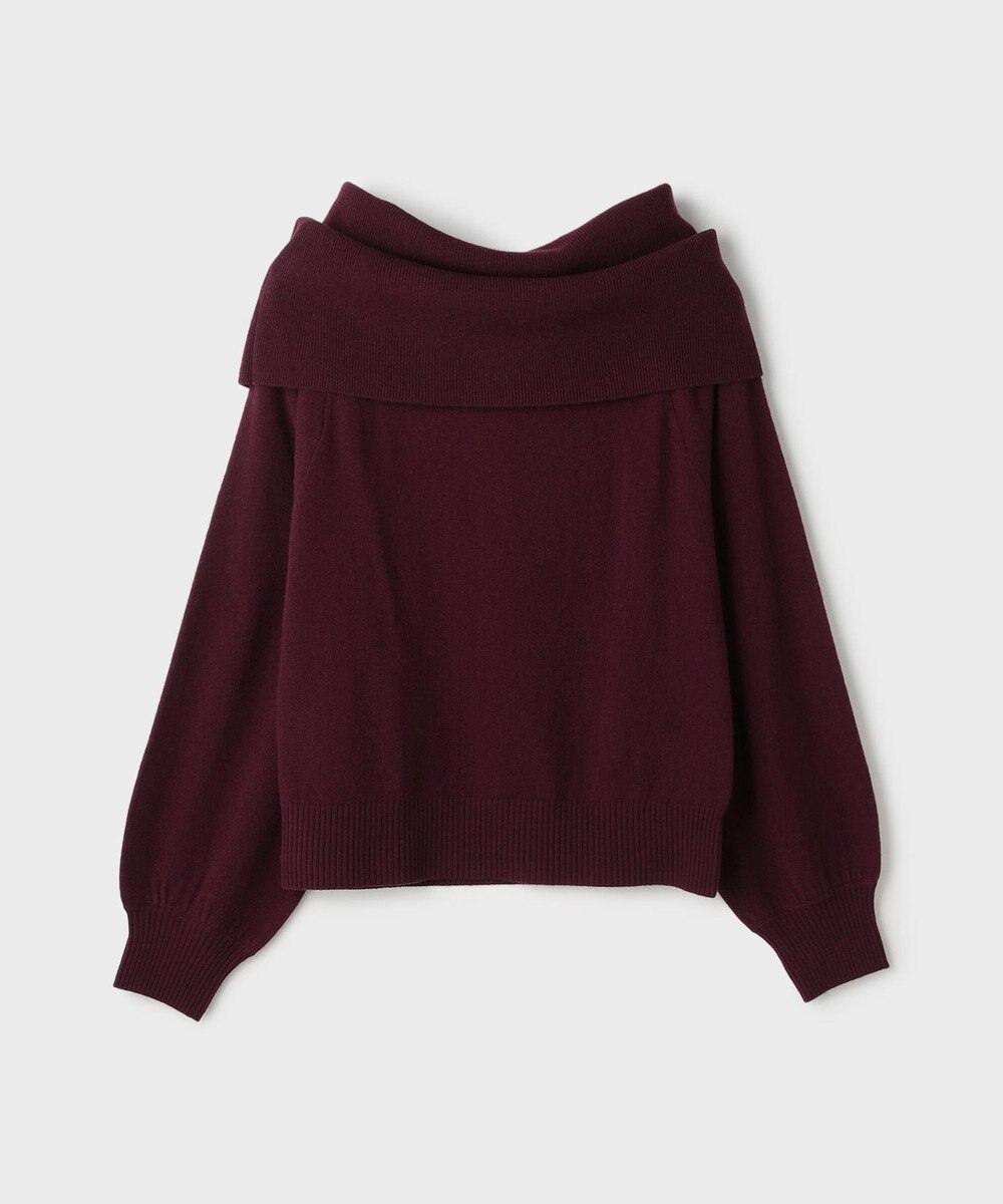 GRACE CONTINENTAL ウールオフショルニットトップ 