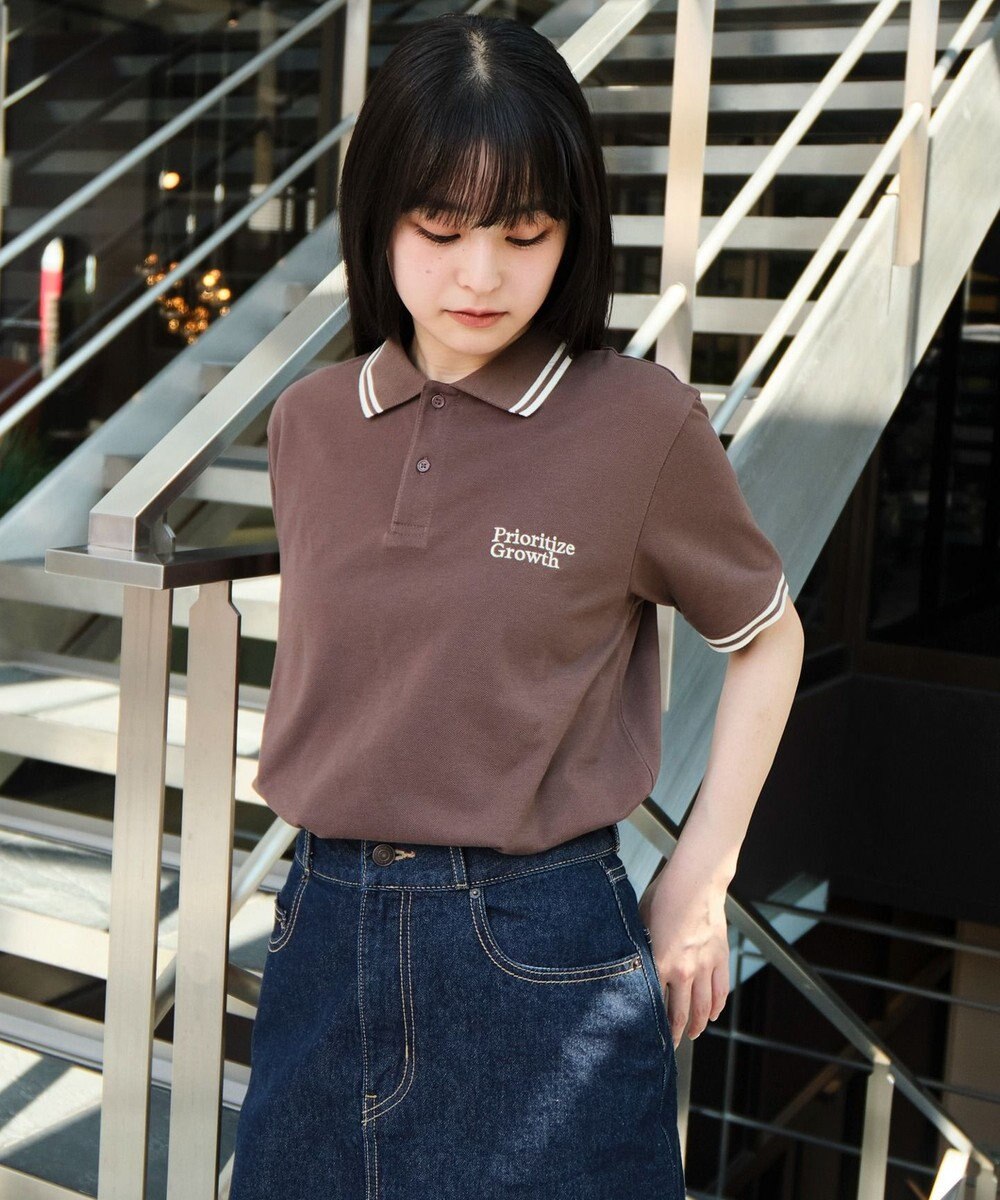 WEGO 【ユニセックス着用ITEM/MLサイズ展開】ワンポイント刺繍カノコポロ（SS） 