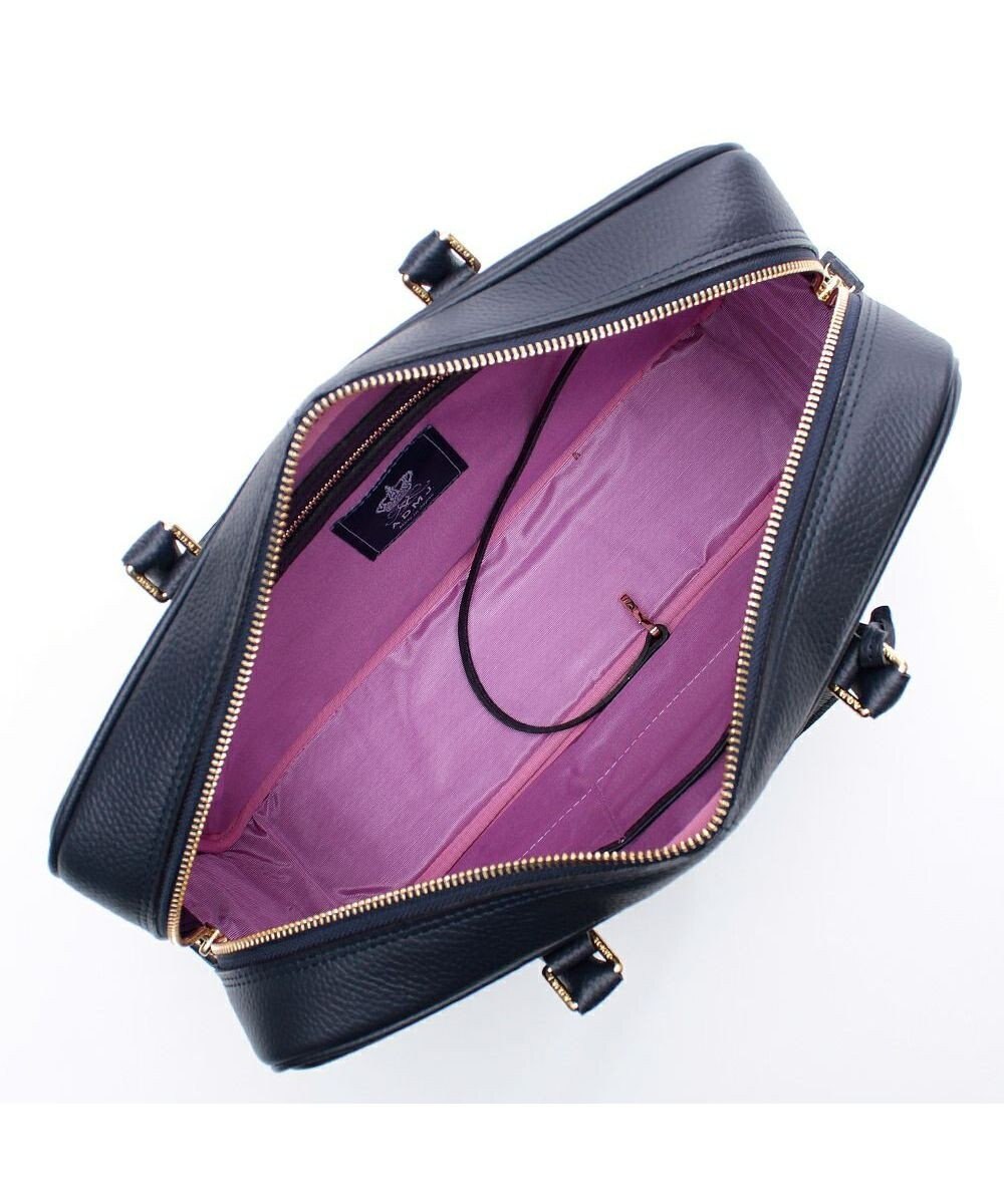 A.D.M.J. 【A4対応】お受験  牛革シュリンクボストンバッグ 