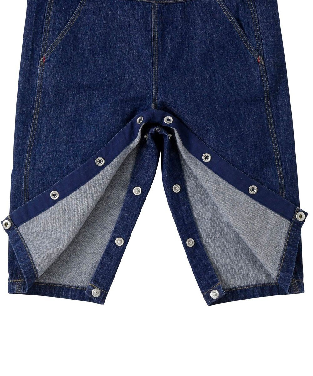 MIKI HOUSE HOT BISCUITS 【70-90cm】 デニム オーバーオール 