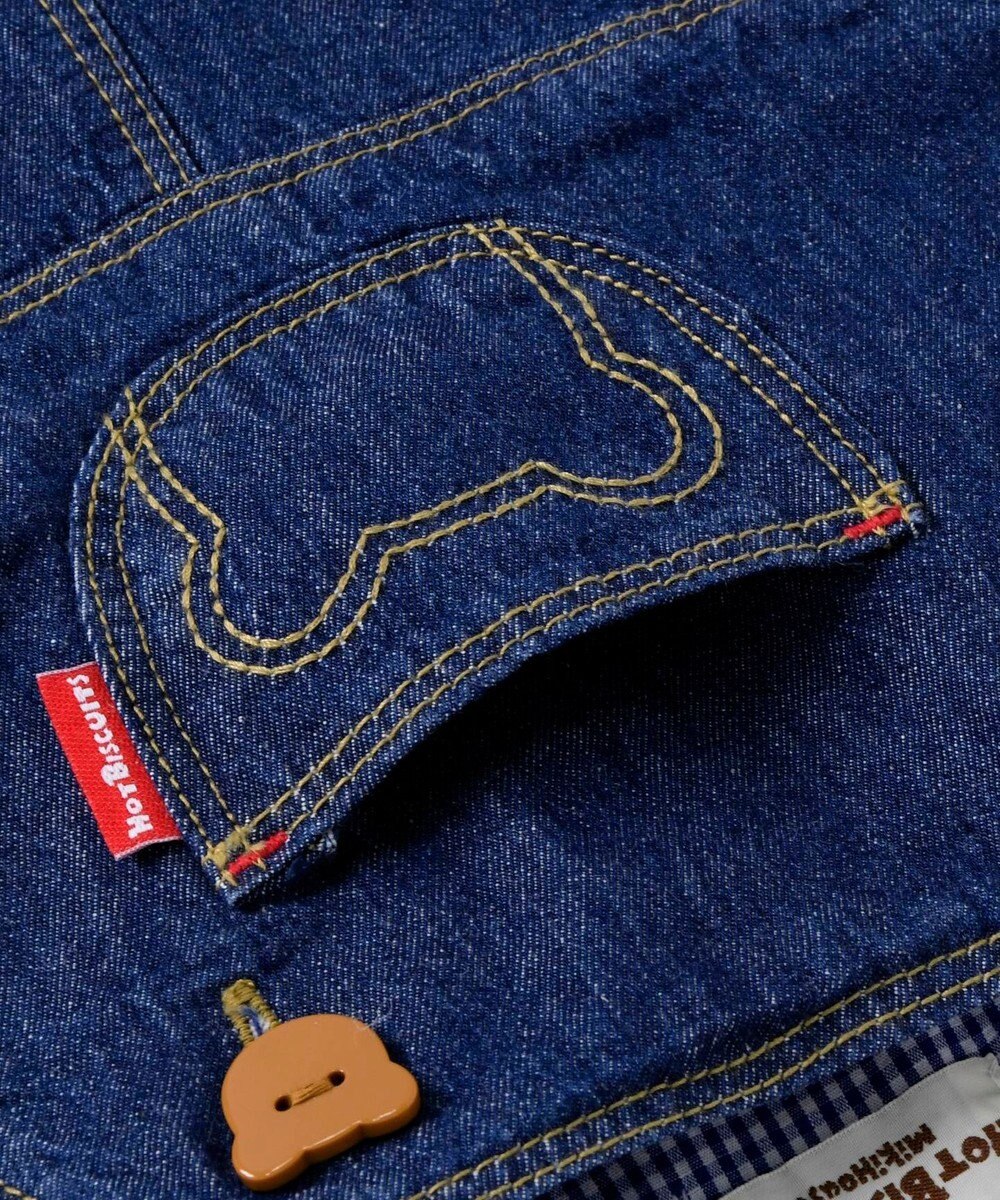 MIKI HOUSE HOT BISCUITS 【70-90cm】 デニム オーバーオール 