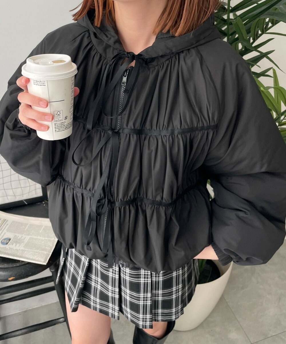 WEGO リボンフードブルゾン 