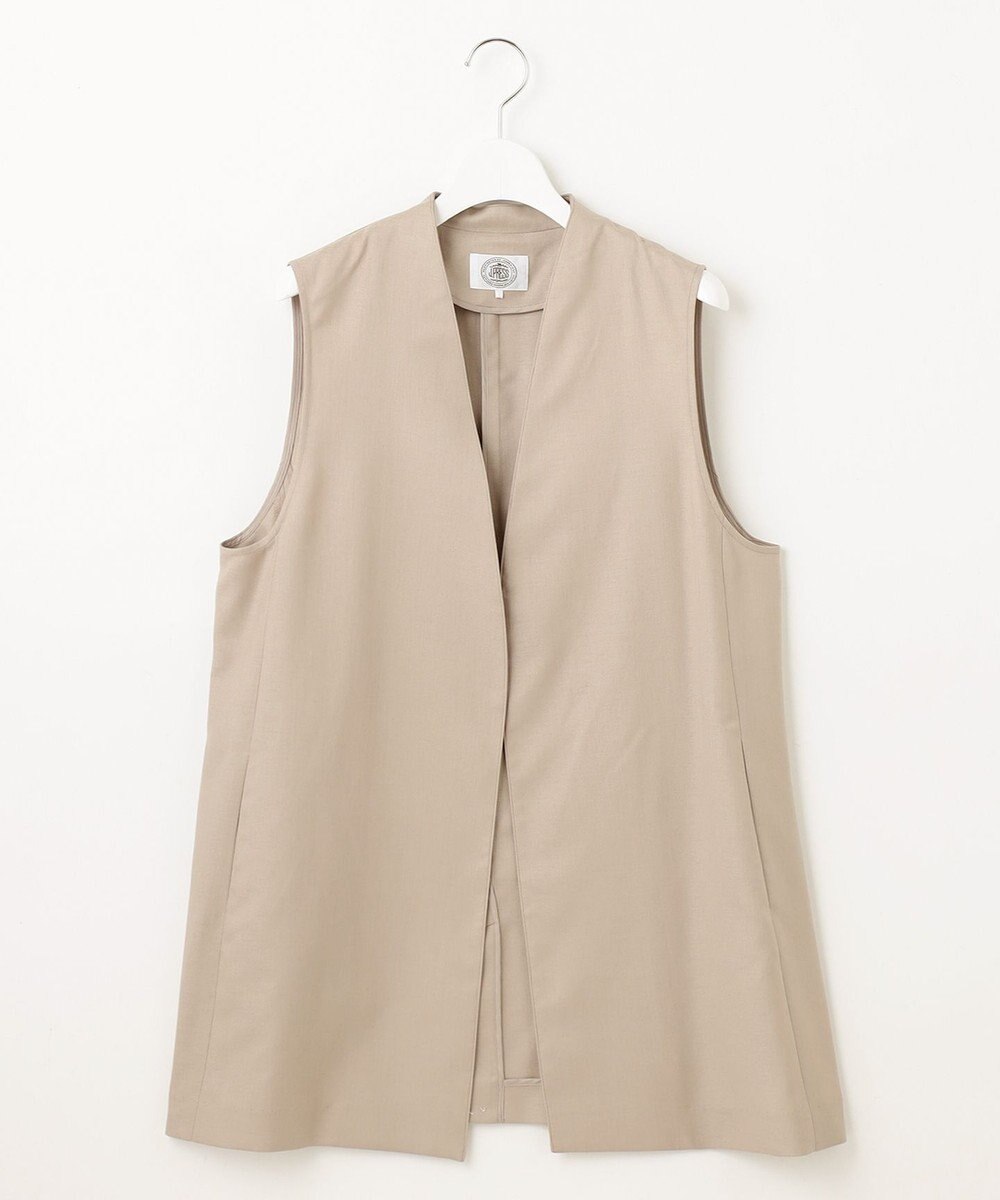 J.PRESS LADIES 【セットアップ対応・洗える・UVケア・速乾】 OXIJEWELストレッチ ジレ 