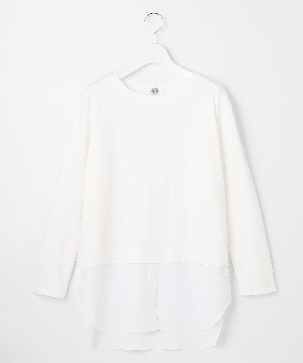 J.PRESS LADIES 【接触冷感・UVケア】レイヤードジャージー カットソー 