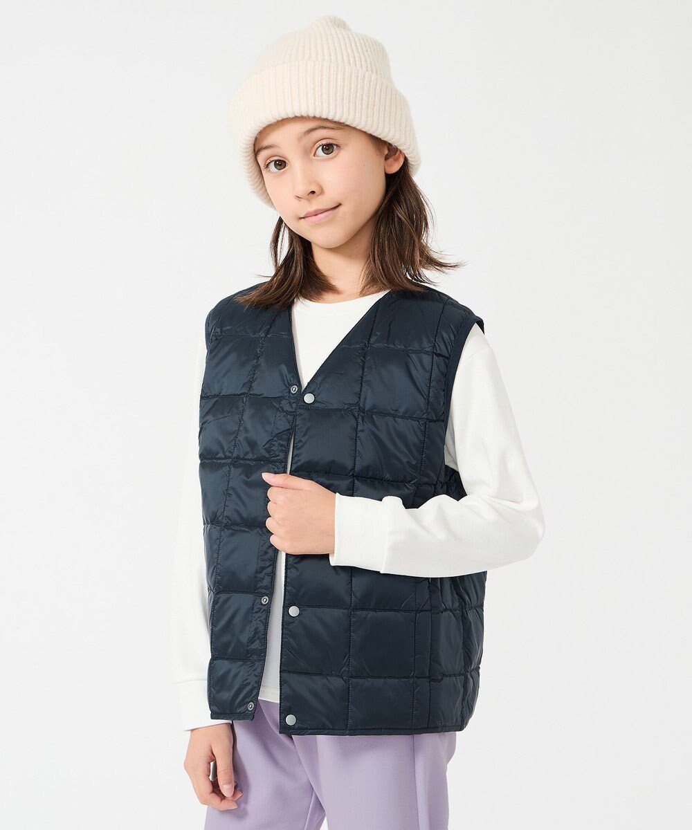 UNFILO 【120-150cm】TAION Vネック ダウンベスト(UNISEX) 