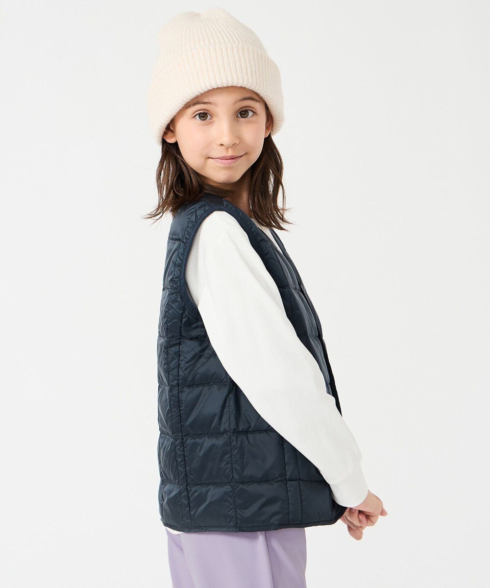 UNFILO 【120-150cm】TAION Vネック ダウンベスト(UNISEX) 
