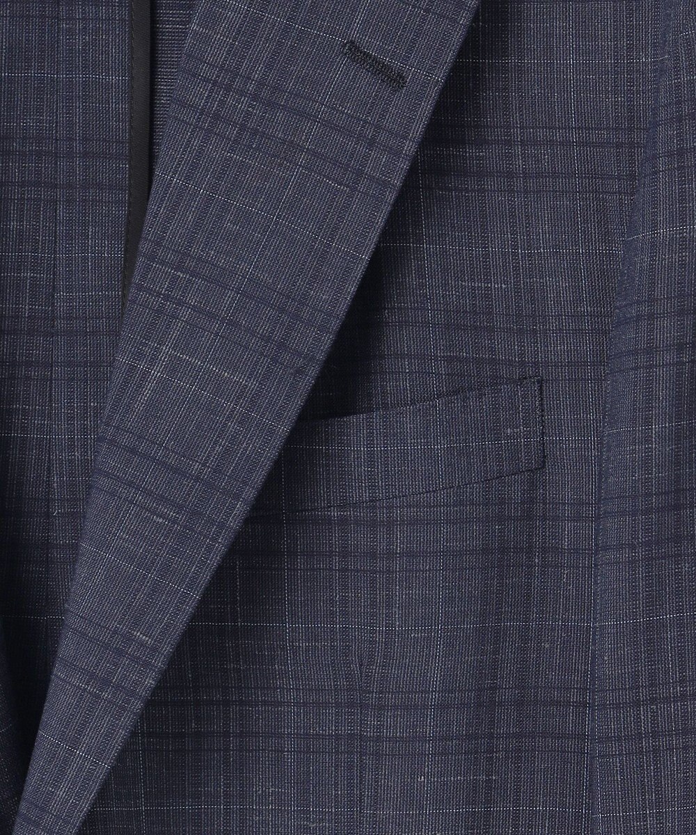 J.PRESS MEN 【WEB・一部店舗限定】ウールリネンチェック ジャケット 