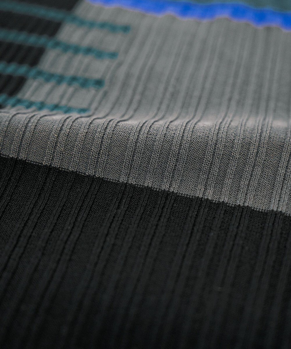 COQ CONCORD カラーブロックリブニット 