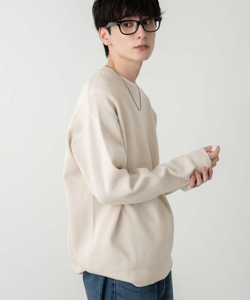 WEGO 【ユニセックス着用ITEM/MLサイズ展開】ミラノリブクルーネックプルオーバー 