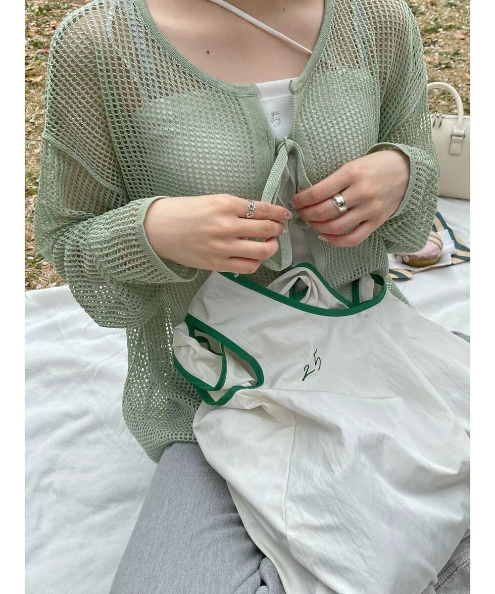 Green Parks ＳＥＴ２点　透かしカーデ＋キャミソール 