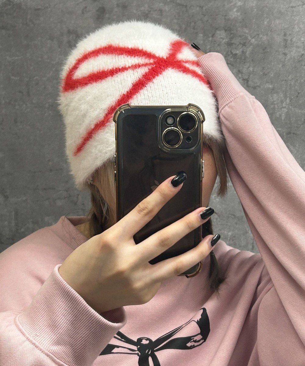 WEGO シャギーリボンニットワッチ 